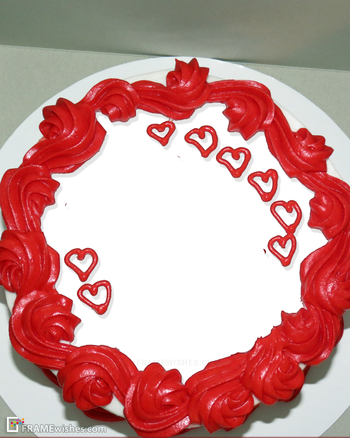 Romantic Cake Photo Frame