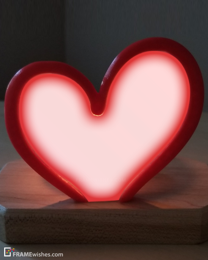 Personalized Love Heart Photo Frame Online