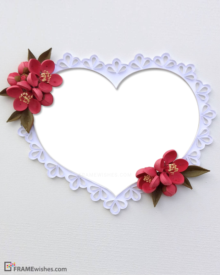 heart shaped frame photo editor