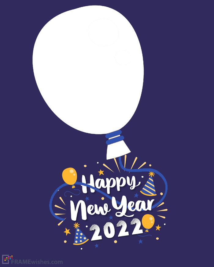 new year photo frame online editing free png