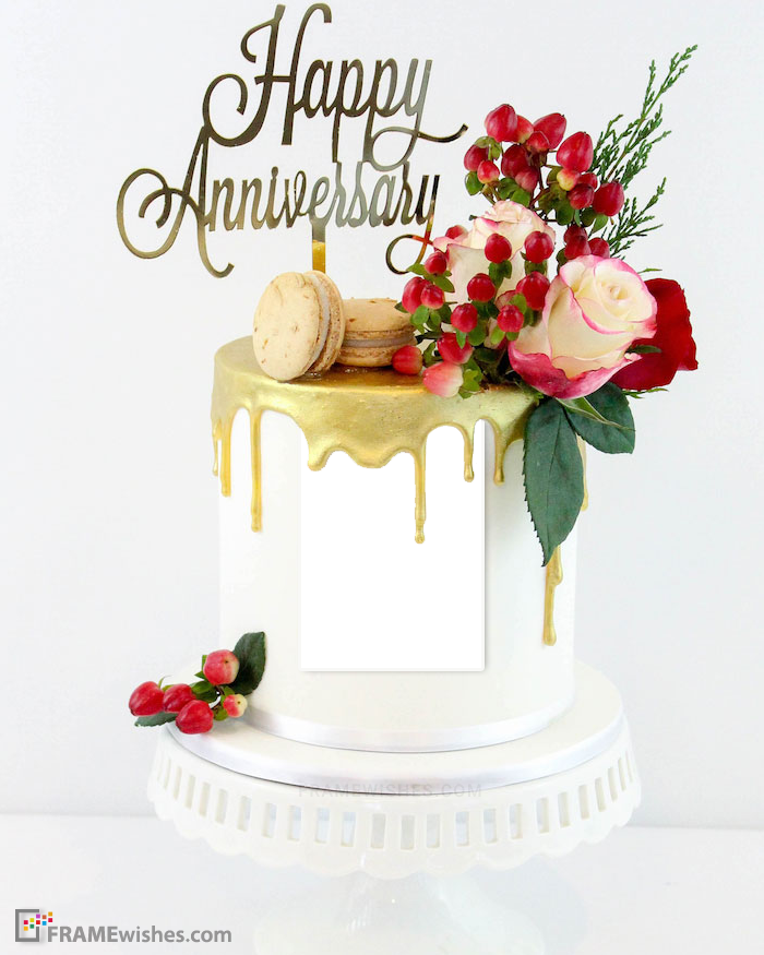 Party Decorz Happy Anniversary Cake Topper | Happy Anniversary Couple Heart  Cake Topper |5 Inch,