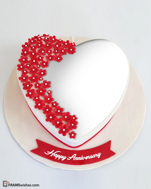 Happy Anniversary Cake with Photo - Best Cake for Wishing