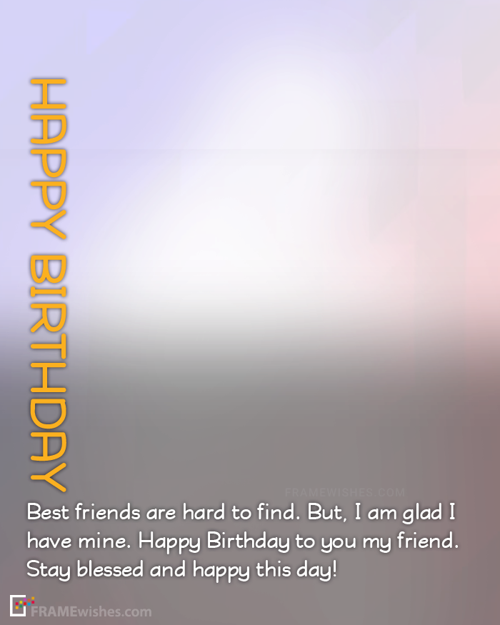 best friend birthday photo frame ideas