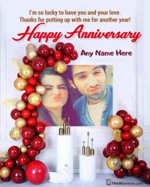 Happy Wedding Anniversary Photo Frames