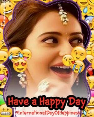 Awesome International Day of Happiness Photo Frame