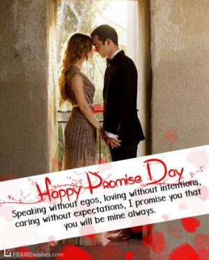 Happy Promise Day Photo Frame Wishes