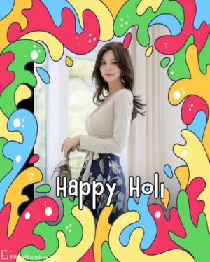 Best Holi Photo Editor Frame