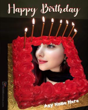 Happy Birthday Round Frame Cake Topper ⋆ Papermoon