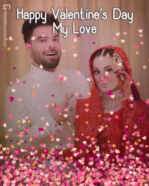 Colorful Hearts Valentine's Day Photo Frame