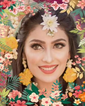 Beautiful Flower Frame With Photo