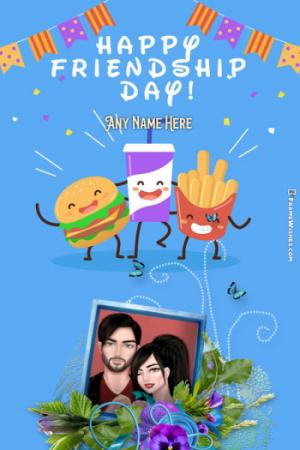 Happy Friendship Day Floral Photo Frame Edit