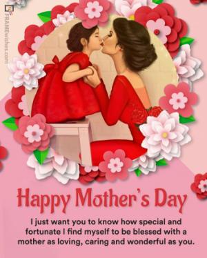 Happy Mothers Day Wishes With Photo Frame