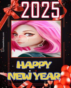 Happy New Year Photo Frame for Friends - 2024