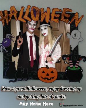 Happy Scary Halloween Photo Frame Free Edit Online For Friends