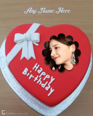Birthday Cake With Photo Frame And Name Editor Online