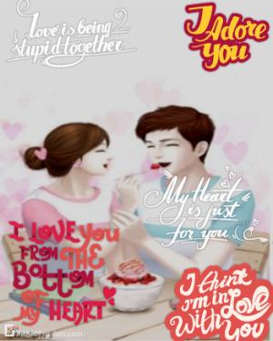 I Adore You Valentine's Day Photo Frame