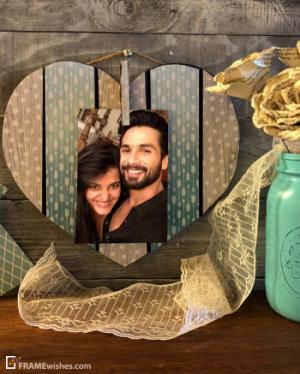 Beautiful Love Heart Frame With Photo