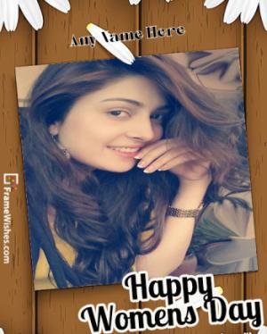 Make Womens Day Photo Frame 8 March
