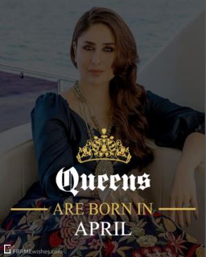 Queens Are Born In April Frame