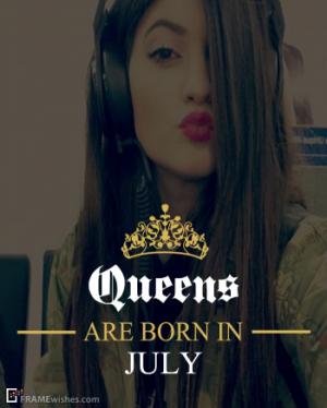Queens Are Born In July Frame
