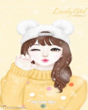 Real Like Snowfall Effect Photo Frame