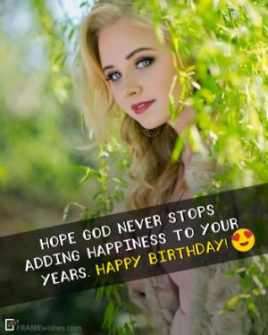 Say Happy Birthday With Photo Frame