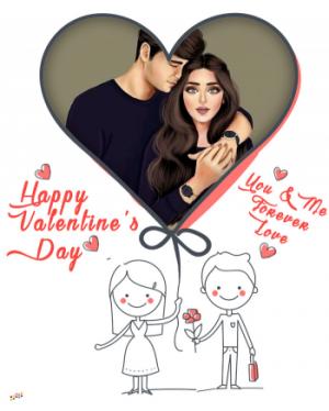 Valentines Day Photo Frame For Cute Couples