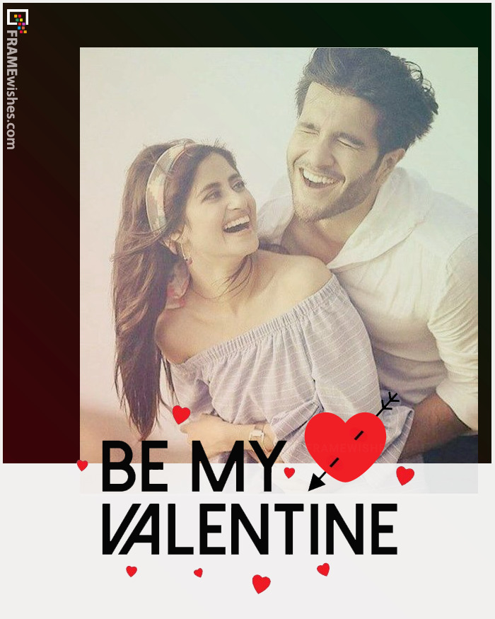 Be My Valentine Day Photo Frame For Couples