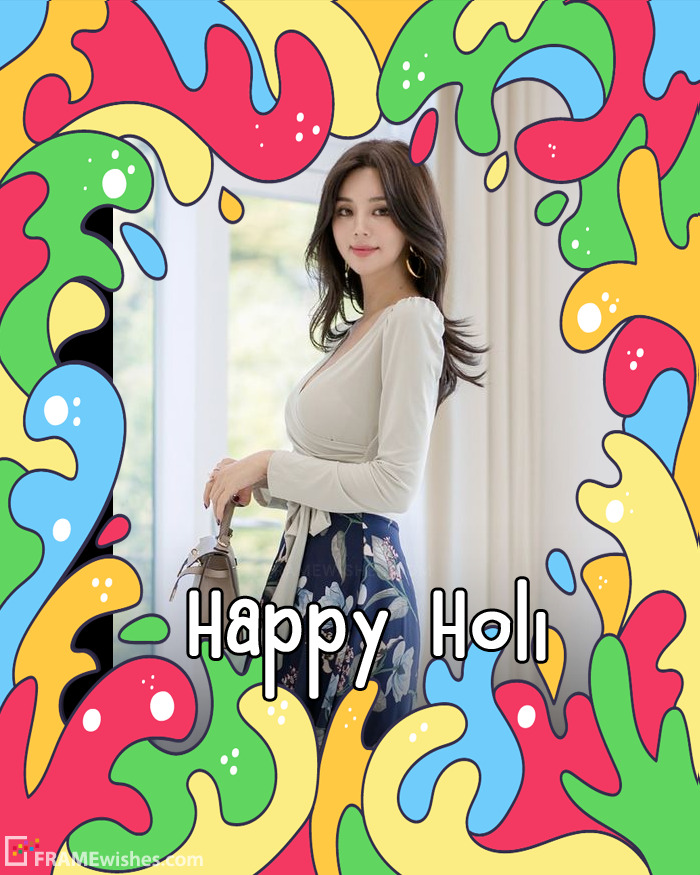 Best Holi Photo Editor Frame