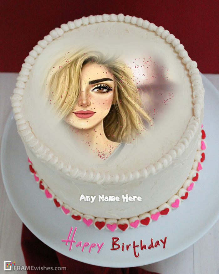 Happy Birthday Cake With Personal Photo