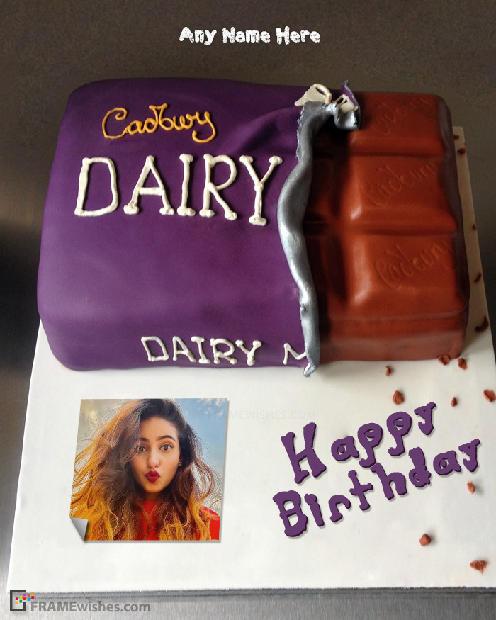Cadbury Dairy Milk Birthday Cake Photo Frame