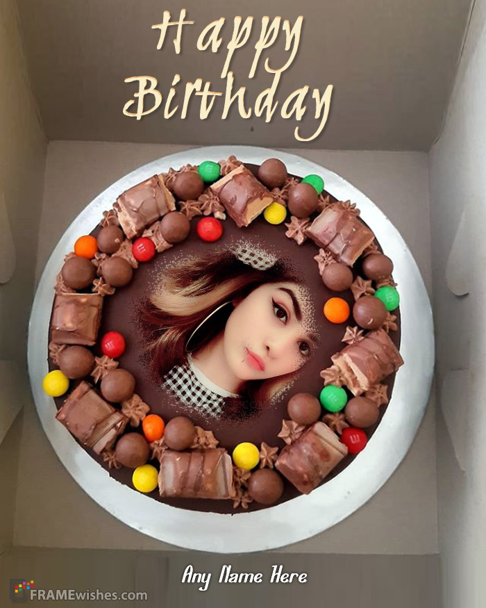 Choco Birthday Cake Photo Frame