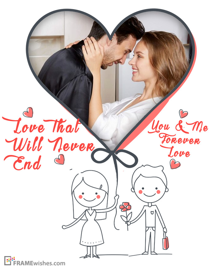 Custom Love Heart Picture Frames