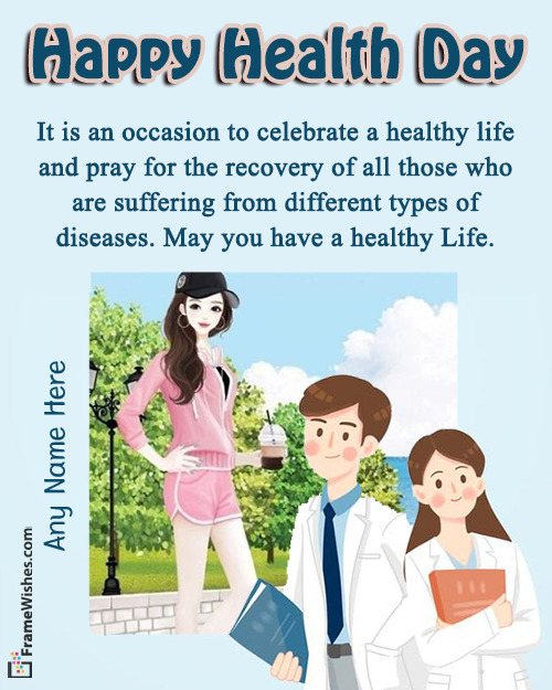 Docctor Themed World Health Day Photo Frame Wishes For Friends Free Online Gift