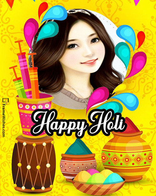 Festival Of Colors Happy Holi Photo Frame For Friends