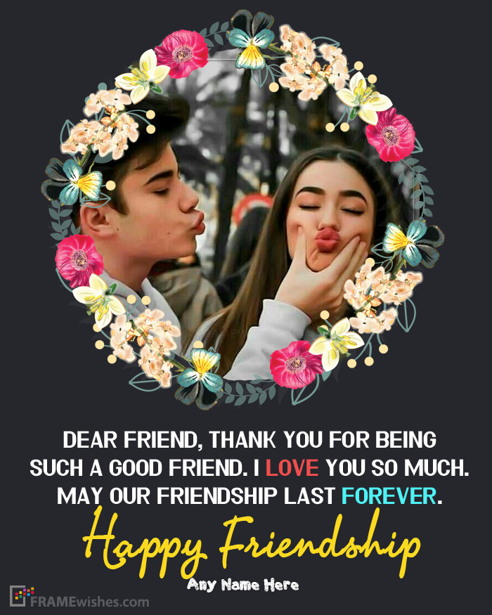 Happy Friendship Photo Frames Wishes