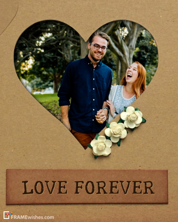 Love Forever Heart Photo Frame