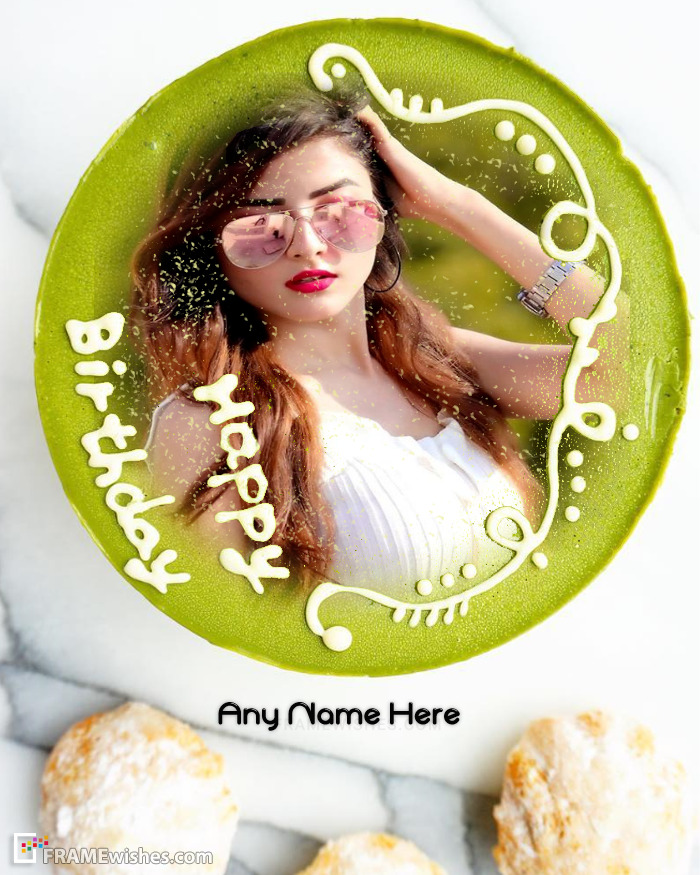 Make Birthday Cake Photo Frame Online