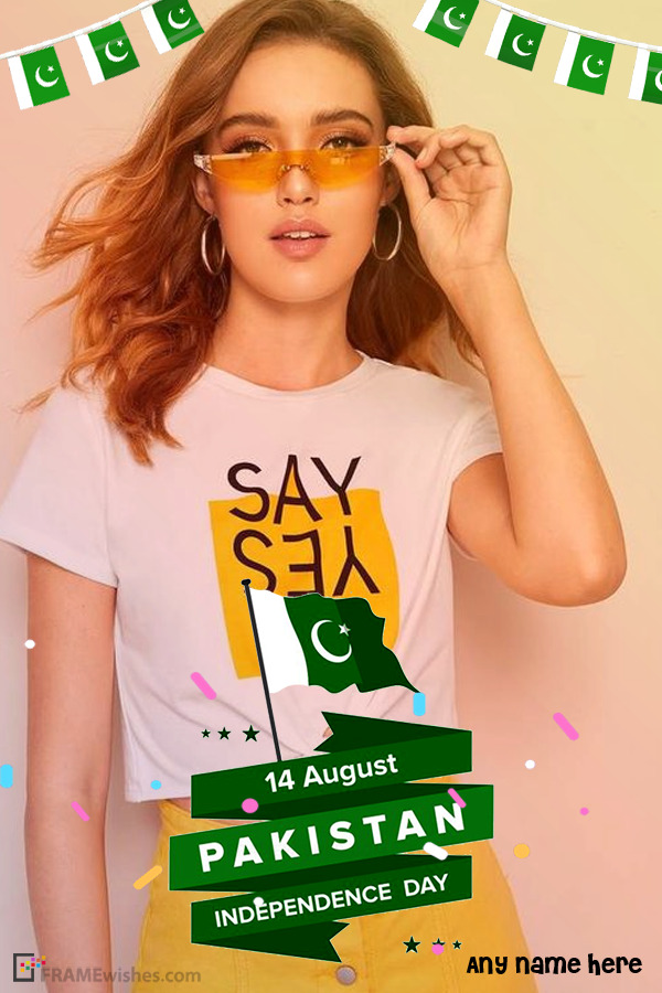 Pakistan Zindabad Independence Day Photo Frame