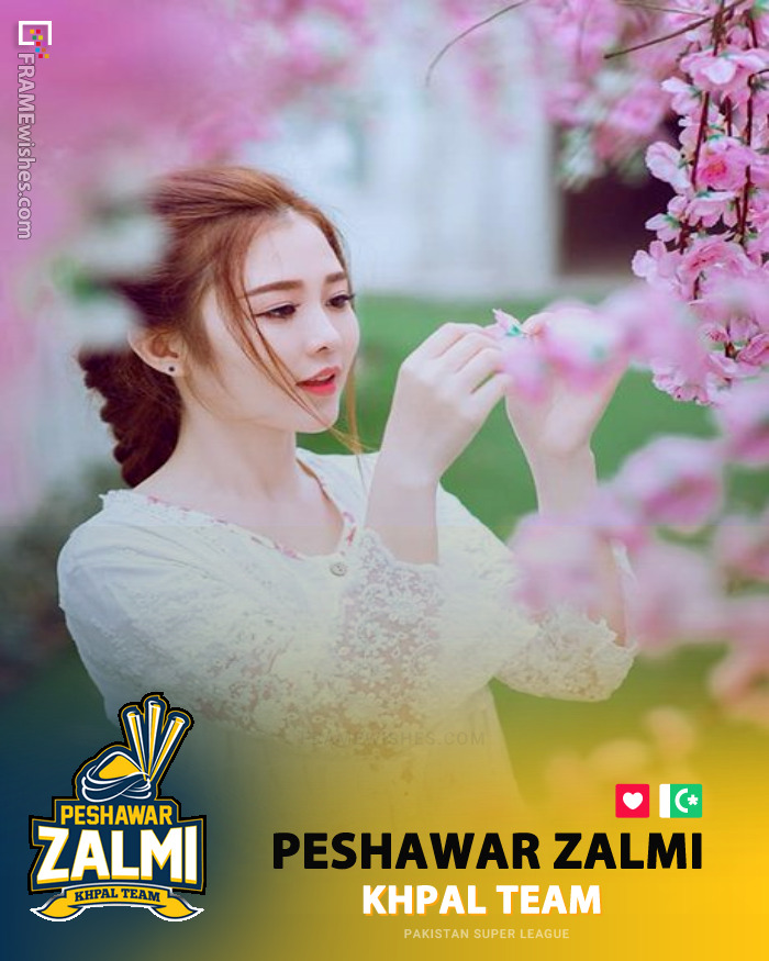 Peshawar Zalmi Photo Frame - PSL 5 2020