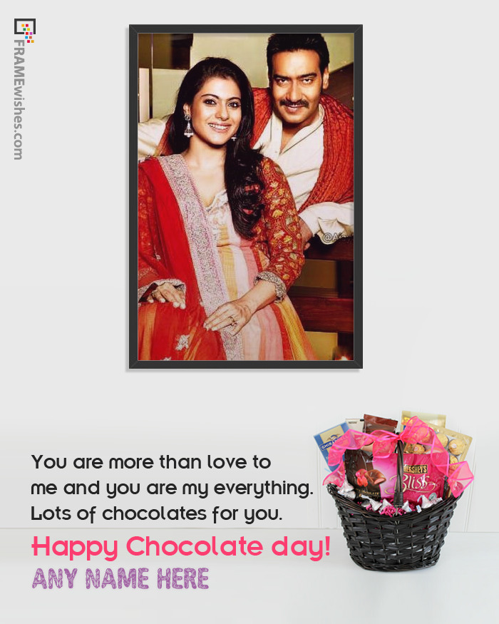 Sweet Basket Happy Chocolate Day Photo Frame